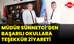 Müdür Sünnetci’den Başarılı Okullara Teşekkür Ziyareti