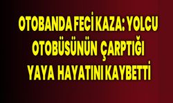 Otobanda feci kaza: Yolcu otobüsünün çarptığı yaya hayatını kaybetti