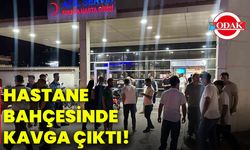 Hastane bahçesinde kavga çıktı!