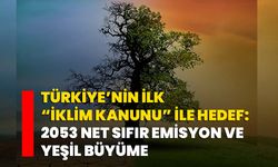 Türkiye’nin İlk “İklim Kanunu” ile Hedef: 2053 Net Sıfır Emisyon ve Yeşil Büyüme