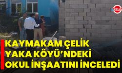 Kaymakam Çelik’ten Yaka Köyü Göletine Yakın Takip
