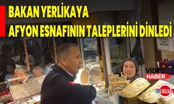 Bakan Yerlikaya, Afyon Esnafının Taleplerini Dinledi
