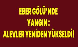 Eber Gölü’nde Yangın: Alevler Yeniden Yükseldi!