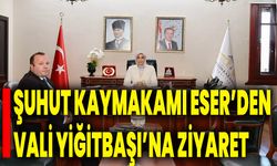 Şuhut Kaymakamı Eser’den Vali Yiğitbaşı’na Ziyaret