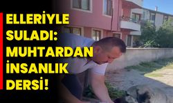 Elleriyle Suladı: Muhtardan İnsanlık Dersi!