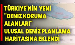 TÜRKİYE'NİN YENİ "DENİZ KORUMA ALANLARI" ULUSAL DENİZ PLANLAMA HARİTASINA EKLENDİ