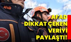 AFAD Dikkat Çeken Veriyi Paylaştı!