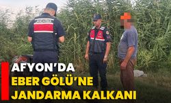 Afyon’da Eber Gölü’ne Jandarma Kalkanı