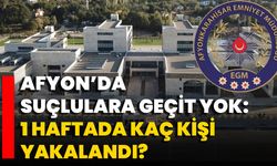 Afyon’da Suçlulara Geçit Yok: 1 Haftada Kaç Kişi Yakalandı?