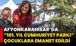 Afyonkarahisar’da “101. Yıl Cumhuriyet Parkı” çocuklara emanet edildi