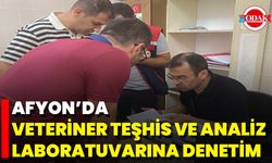 Afyonkarahisar’da Veteriner Teşhis Ve Analiz Laboratuvarına Denetim