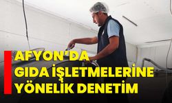 Afyon’da gıda işletmelerine yönelik denetim