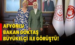Afyonlu Bakan Göktaş, Büyükelçi  ile Görüştü!
