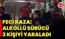 Feci Kaza: Alkollü Sürücü 3 Kişiyi Yaraladı