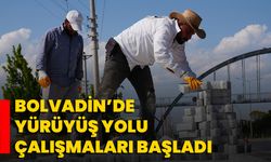 Bolvadin’de Yürüyüş Yolu Çalışmaları Başladı