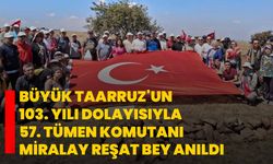 Büyük Taarruz'un 103. yılı dolayısıyla 57. Tümen Komutanı Miralay Reşat Bey anıldı