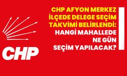 CHP Afyon merkez ilçede delege seçim takvimi belirlend: Hangi mahallede ne gün seçim yapılacak?
