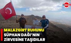 Malazgirt Ruhunu Süphan Dağı’nın Zirvesine Taşıdılar