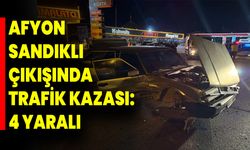 Afyon Sandıklı Çıkışında Trafik Kazası: 4 Yaralı