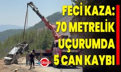 Feci Kaza: 70 Metrelik Uçurumda 5 Can Kaybı