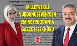 Milletvekili Yurdunuseven’den Emine Erdoğan’a Gazze Teşekkürü