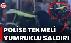 Polise Tekmeli Yumruklu Saldırı