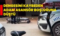 Dengesini kaybeden adam asansör boşluğuna düştü