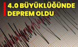 4.0 Büyüklüğünde Deprem Oldu