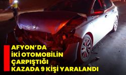Afyon’da İki Otomobilin Çarpıştığı Kazada 9 Kişi Yaralandı