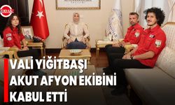Vali Yiğitbaşı, AKUT Afyon Ekibini Kabul Etti