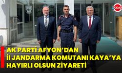 AK Parti Afyon’dan Jandarma Komutanı Kaya’ya Hayırlı Olsun Ziyareti