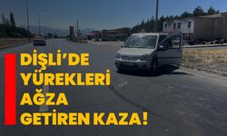 Dişli’de yürekleri ağza getiren kaza!