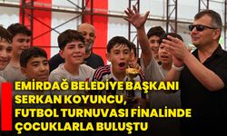 Emirdağ Belediye Başkanı Serkan Koyuncu, Futbol Turnuvası Finalinde Çocuklarla Buluştu