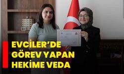 Evciler’de görev yapan hekime veda
