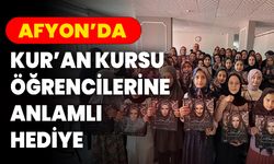 Afyon’da Kur’an Kursu Öğrencilerine Anlamlı Hediye