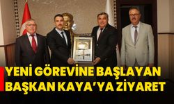 Yeni görevine başlayan Başkan Kaya’ya ziyaret
