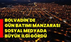 Bolvadin'de gün batımı manzarası sosyal medyada büyük ilgi gördü