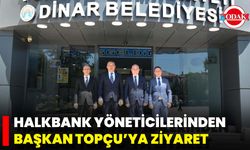 Halkbank Yöneticilerinden Başkan Topçu’ya Ziyaret