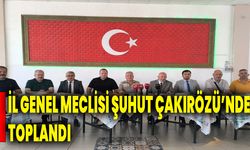 İl Genel Meclisi Şuhut Çakırözü’nde Toplandı