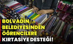Bolvadin Belediyesinden öğrencilere kırtasiye desteği!