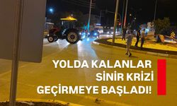 Yolda kalanlar sinir krizi geçirmeye başladı