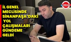 İl Genel Meclisinde Sinanpaşa’daki Yol Çalışmaları Gündeme Geldi