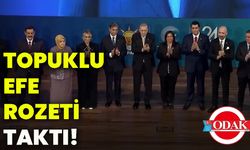 Topuklu efe rozeti taktı!