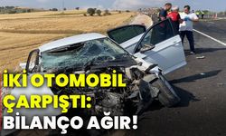 İki otomobil çarpıştı: Bilanço ağır!
