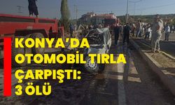 Konya’da otomobil tırla çarpıştı: 3 ölü