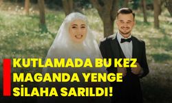 Kutlamada bu kez maganda yenge silaha sarıldı!