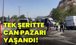 Tek şeritte can pazarı yaşandı!
