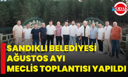 Sandıklı Belediyesi Ağustos Ayı Meclis Toplantısı Yapıldı