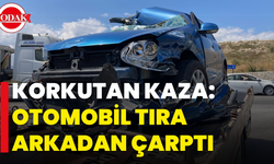 Korkutan Kaza: Otomobil Tıra Arkadan Çarptı