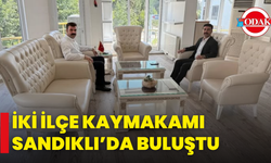İki İlçe Kaymakamı Sandıklı’da Buluştu